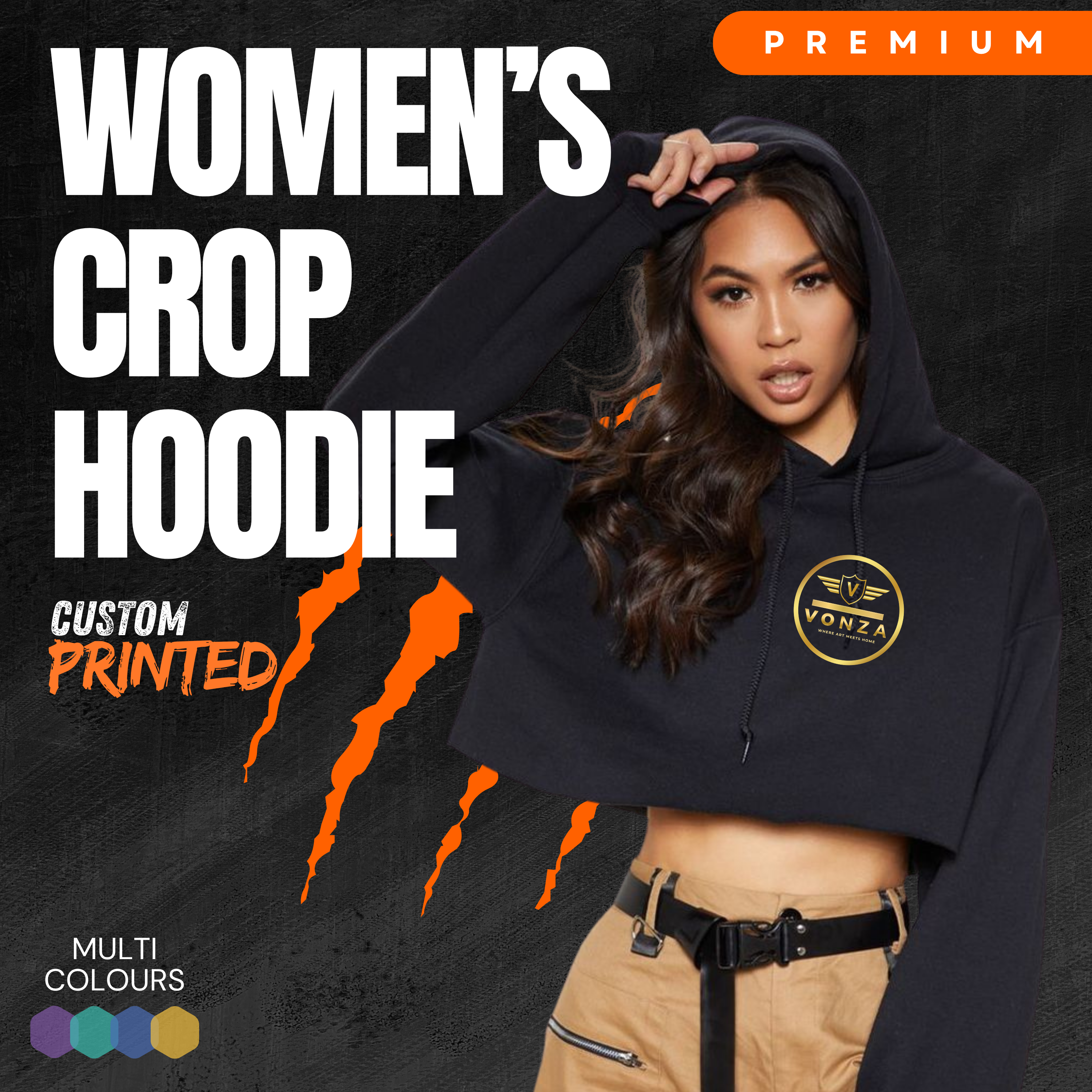 Women's Crop Hoodies
